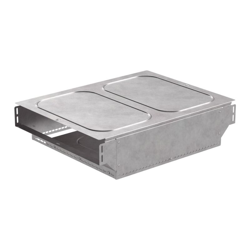 Ответвитель для лотка Т-образ. 600х100 0.7мм Стандарт с крышкой Промрукав PR16.0976