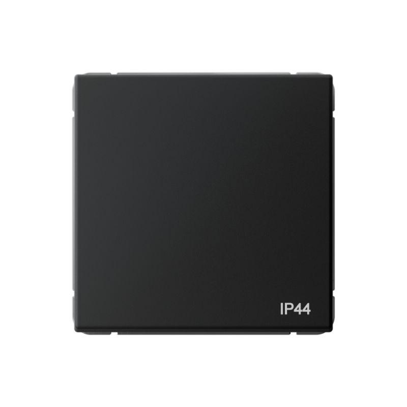 Переключатель 1-кл. ArtGallery IP44 10AX быстрозажим. клем. механизм карбон SE GAL441061S