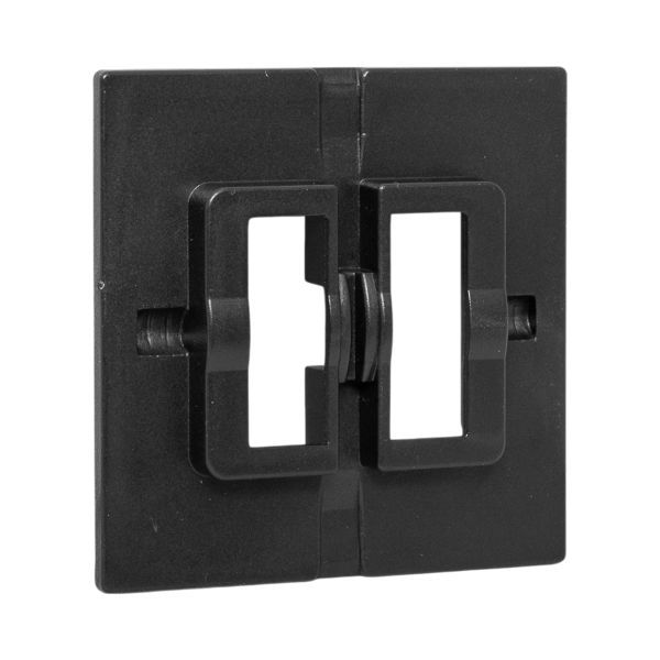 Пластина переходная для 1-кл./2-кл. выключателя IP44 Эпика черн. EKF UP1-SWB-44