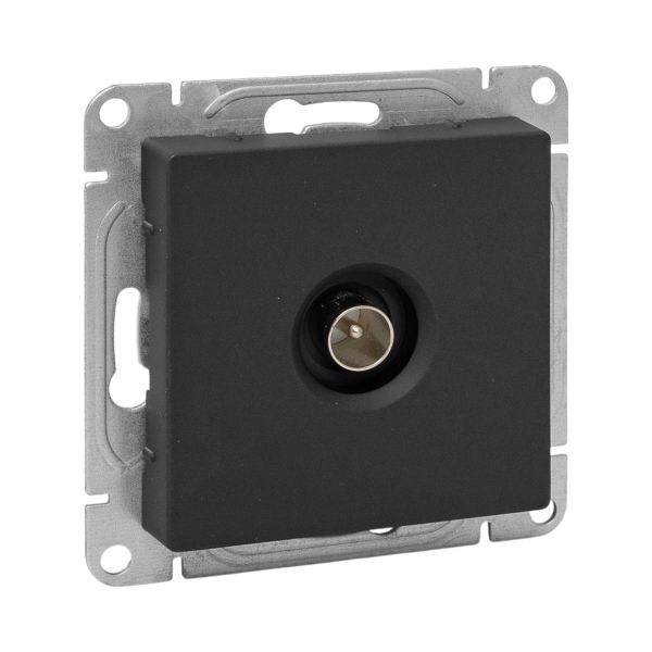 Розетка телевизионная TV 1-м СП Эпика механизм черн. EKF UP1-SOB-TV-1