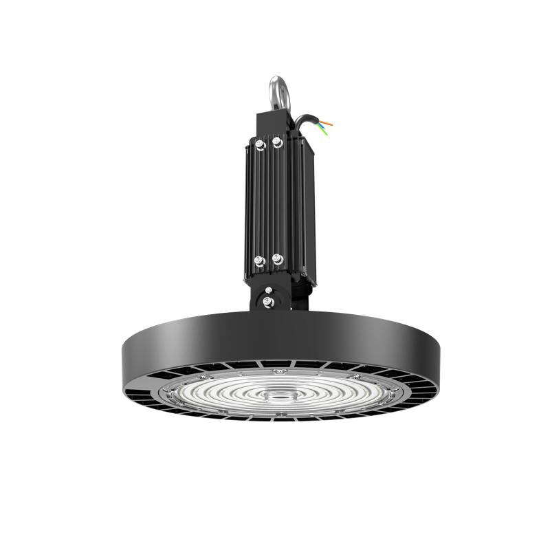 Светильник светодиодный ДСП IB 11 S 150W W 850 HT BK PC 298х298х156мм 150Вт 5000К IP65 High Bay подвесной с гр. линзой из поликарбон. черн. Русский Свет 16091124364