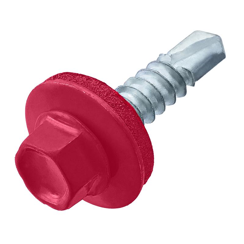 Саморез кровельный 4.8х35 RAL 3003 рубин./красн. (ведро) (уп.250шт) СТРОЙМЕТИЗ 2120036