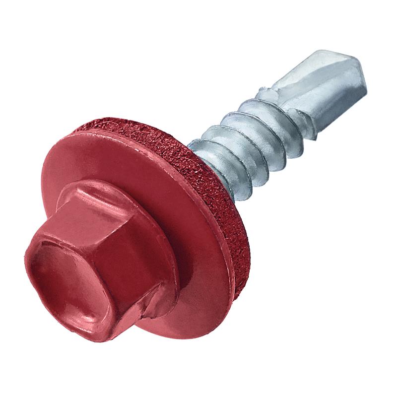 Саморез кровельный 4.8х70 RAL 3011 корич./красн. (коробка) (уп.30шт) СТРОЙМЕТИЗ 2080215