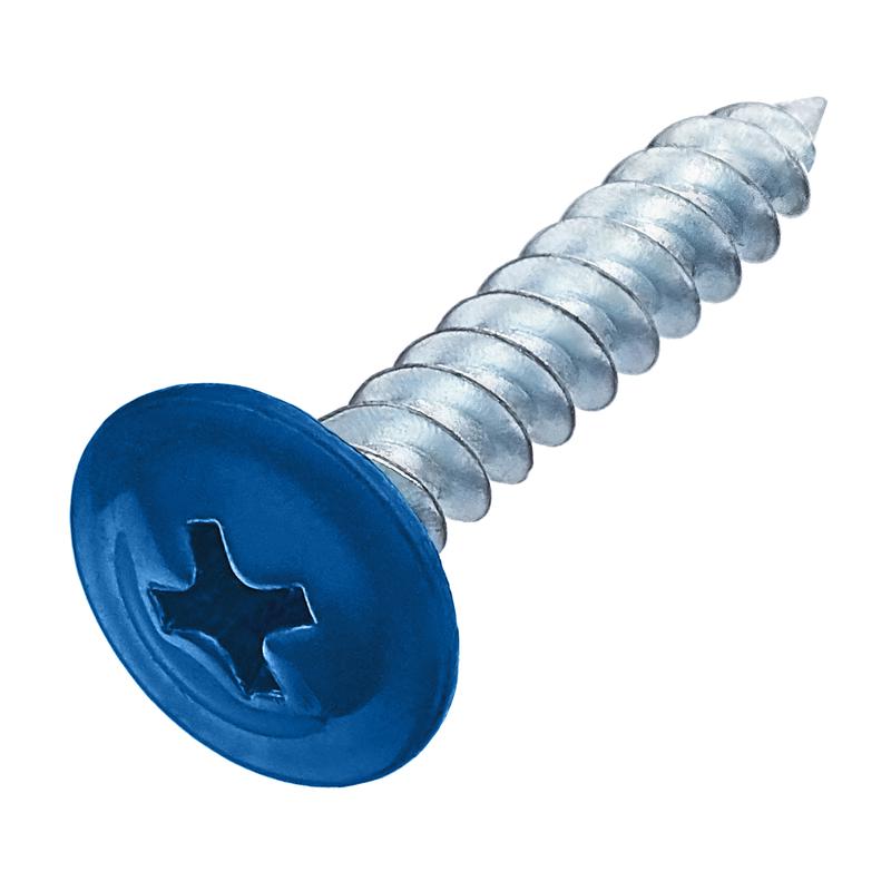 Саморез металл-металл 4.2х19 прессшайба RAL 5005 сигнальный син. (европодвес) (уп.20шт) СТРОЙМЕТИЗ 2531141