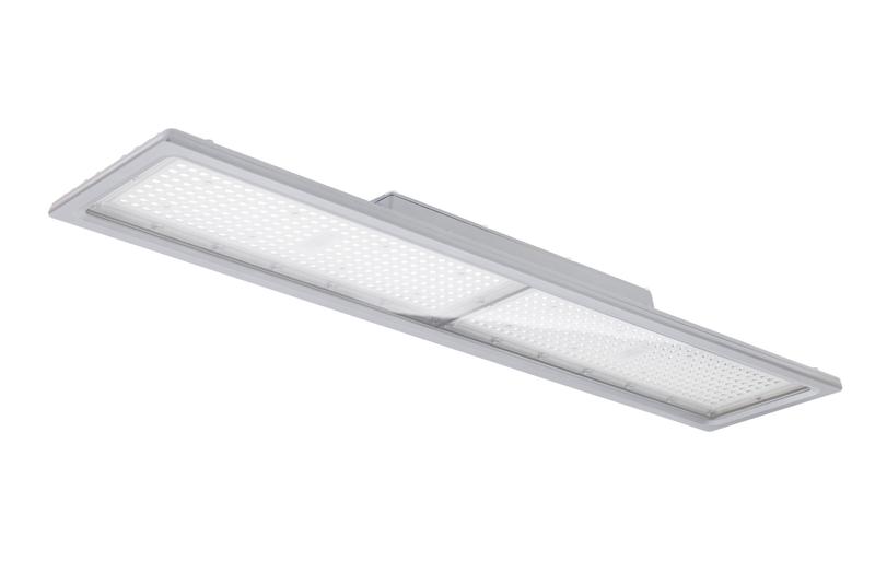 Светильник светодиодный ДСП IB 24 C 100W W 840 L700 GR CL 745х150х110мм 100Вт 4000К IP65 HB 90 High Bay линейный подвесной со стекл. сер. Русский Свет 16092424385