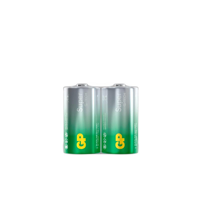 Элемент питания алкалиновый D/LR20 1.5В Super Alkaline G-Tech 13AA21RA-2CRS2 20/120 (уп.2шт) GP 1287