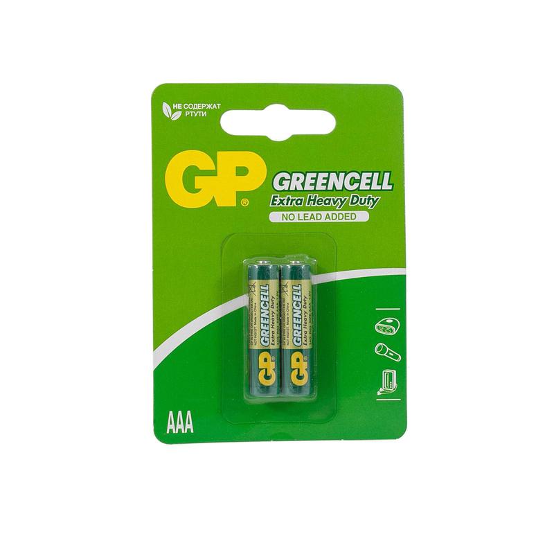 Элемент питания солевой AAA/R03 1.5В GreenCell 24G-2CR2 20/240 (блист.2шт) GP 6561