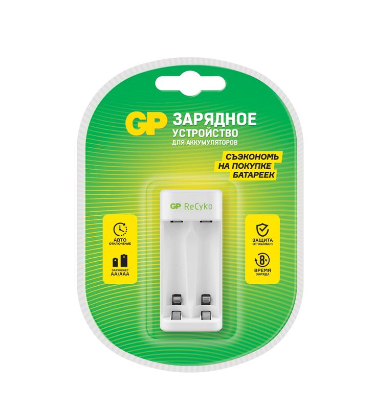 Устройство зарядное Е211 без аккумуляторов E211CS-2CR1 5/10 (блист.) GP 379
