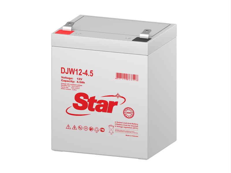 Аккумулятор 12В 4.5А.ч Star DJW12-4.5