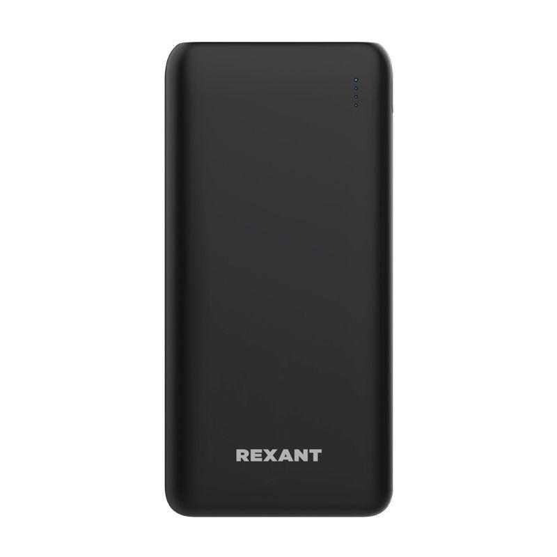 Устройство зарядное портативное Power Bank (аккумуляторная батарея) 10000мА.ч с Quick Charge и Power Delivery черн. Rexant 30-2051