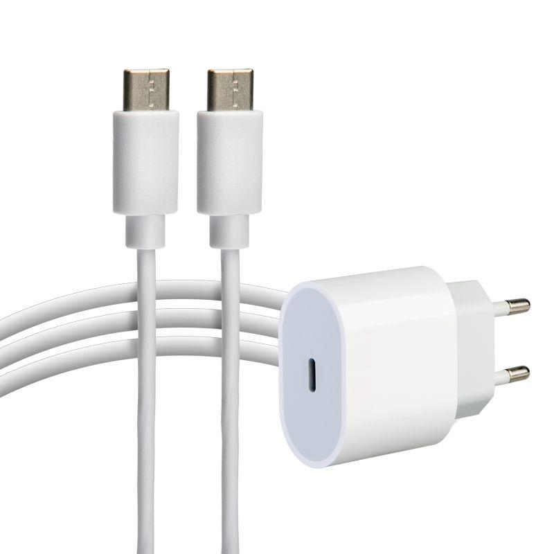 Устройство зарядное сетевое USB-C 20Вт в комплекте с кабелем USB-C - USB-C Rexant 16-0233-4