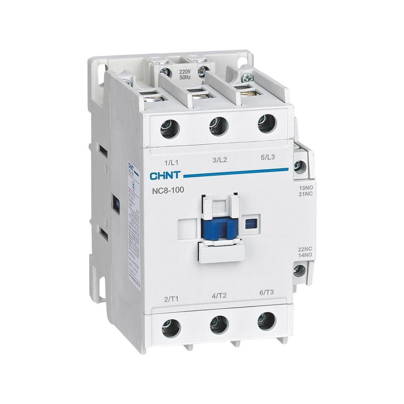Контактор NC8-100/W 3п 100А кат. 48-130В AC/DC 1НО+1НЗ (R) CHINT 506524