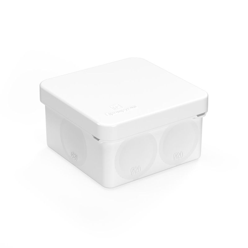 Коробка распределительная ОП 70х70х40мм двухкомпонентн. безгалоген. (HF) для прямого монтажа бел. Промрукав 60-0200-9003