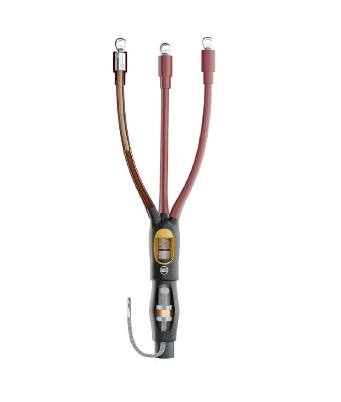 Муфта кабельная концевая внутр. уст. 10кВ HT1Pi-12/3x25-50L10S (3КВтп-10-25-50) бумажн. изоляция; с болтов. наконечн.; пайка НИЛЕД 16000847