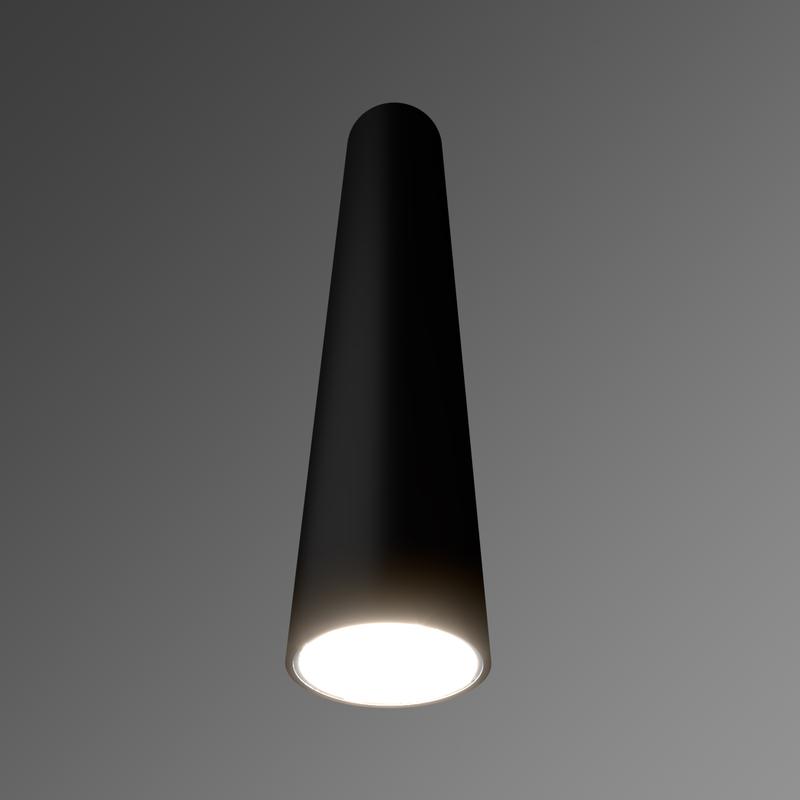 Светильник светодиодный RVE-AVION-40-300-N 7Вт 4000К 300хD40мм CRI90 38град. вертикал. труба накладной черн. RVElektro RVE00010410