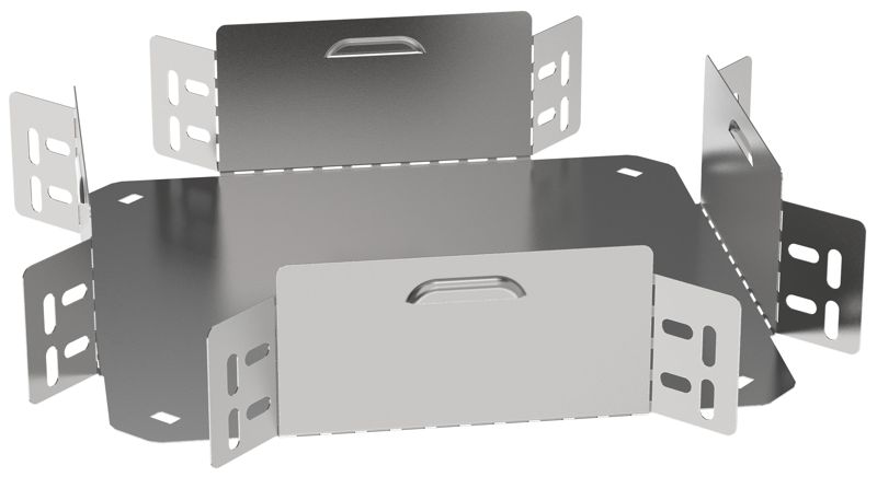 Ответвитель для лотка 80х100 0.6мм ESCA 3 IEK ES3-KR-080-100-06