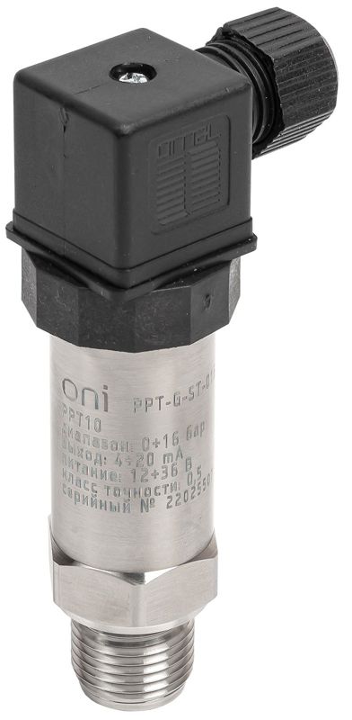Преобразователь давления PPT10 4Бар 4-20мА G1/2 DIN43650 ONI PPT-G-ST-004-4-20-2-2