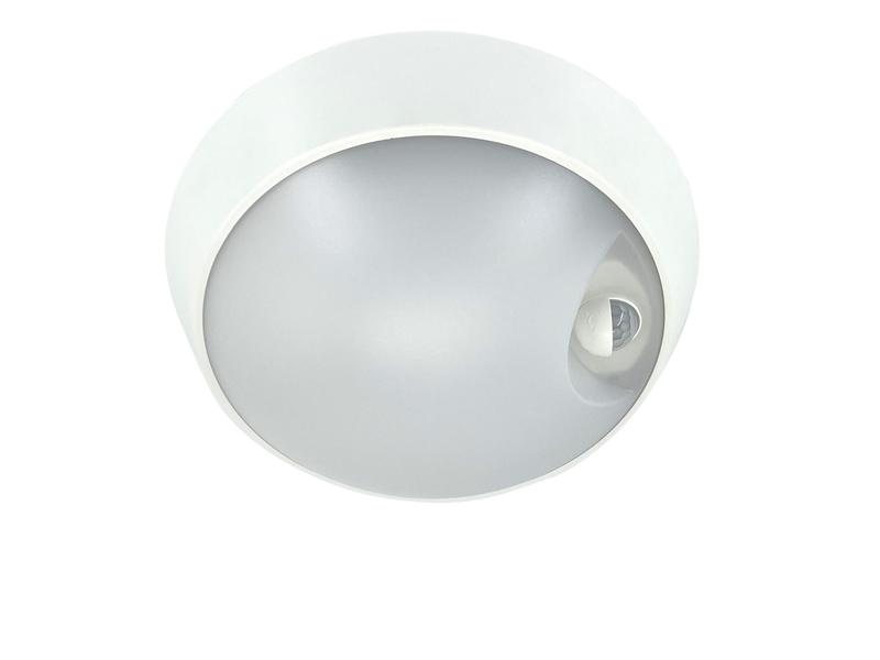 Светильник светодиодный WP 15 C 12W OP 840 D220 WH MDM 220х80мм 12Вт 4000К IP65 ЖКХ круглый пылевлагозащ. с датчиком движения бел. Русский Свет 15071523453