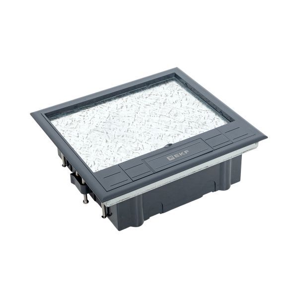 Лючок напольный C-Line 12 с горизонтально расположенной приборной рамкой EKF cl-ln-k-12