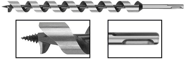 Сверло Левиса винтовое по дереву SDS-PLUS 6х230мм FIT 36281