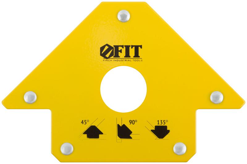 Угольник для сварки магнитный тип "стрелка" усилие до 23кг FIT 81802