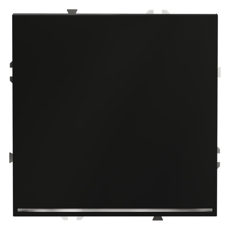 Переключатель проходной 1-кл. СП S70 10А с подсветкой механизм черн. матов. Voltum VLS010408