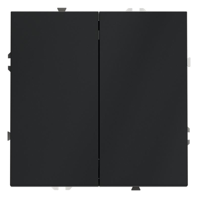 Выключатель 2-кл. СП S70 10А с самовозвратом механизм графит Voltum VLS020607