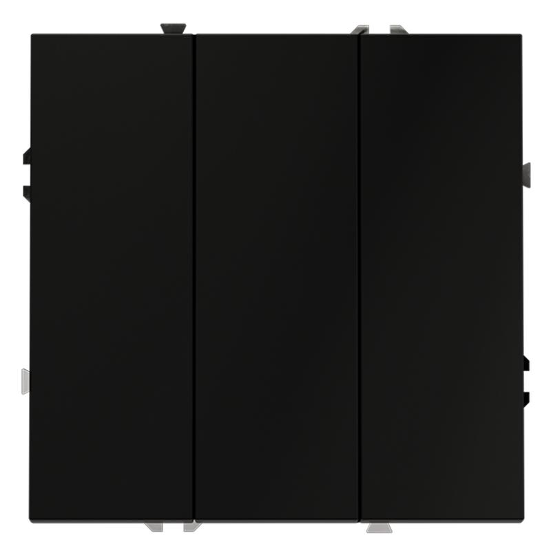 Выключатель 3-кл. СП S70 10А механизм черн. матов. Voltum VLS030108