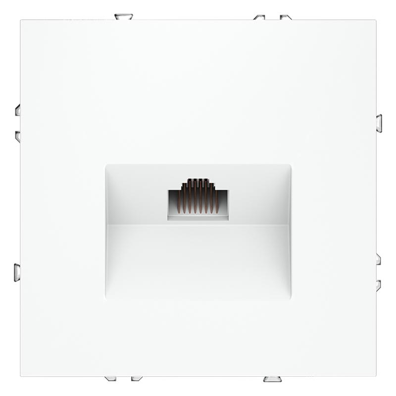 Розетка компьютерная 1-м СП S70 RJ45 кат.6 механизм бел. матов. Voltum VLS060102