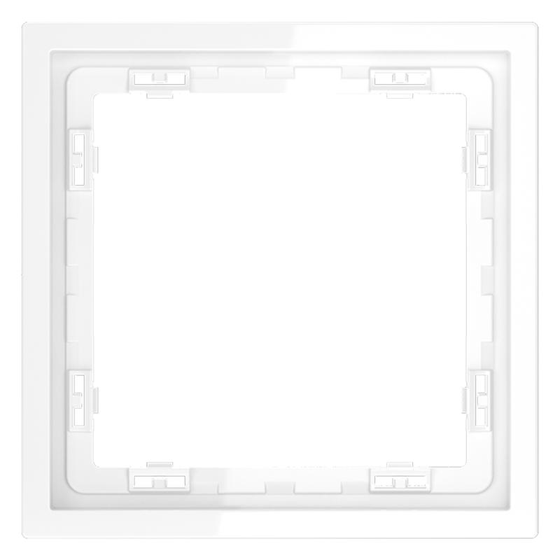 Рамка 1-м S70 пластик. бел. глянцевый Voltum VLS100101