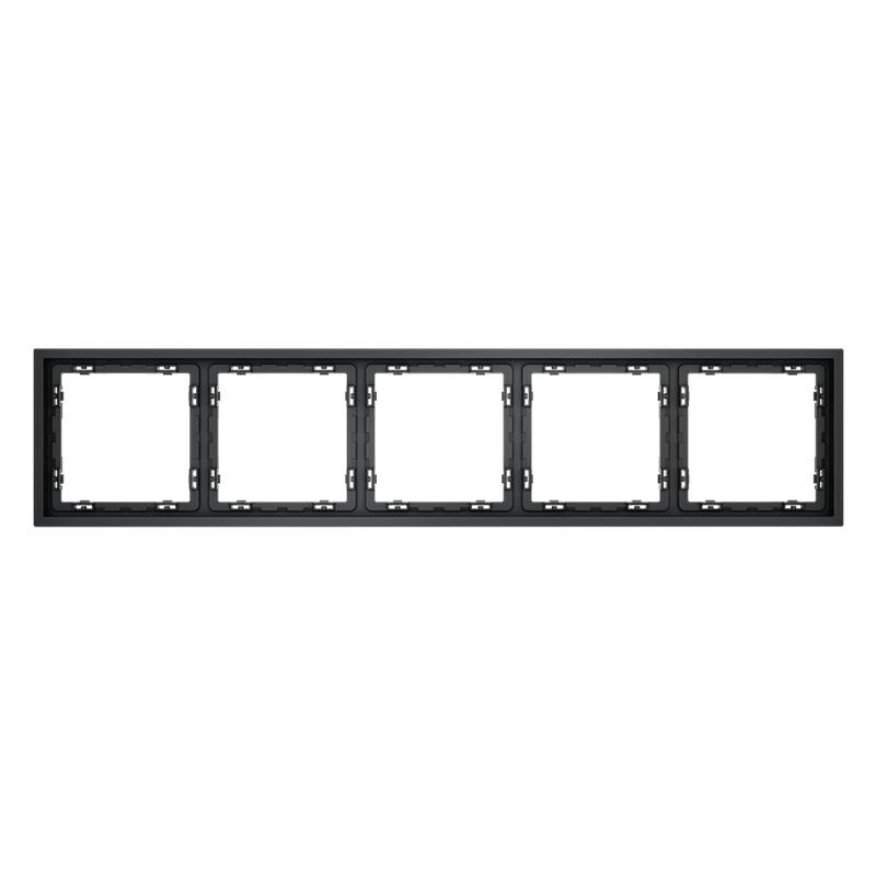 Рамка 5-м S70 пластик. графит Voltum VLS100507