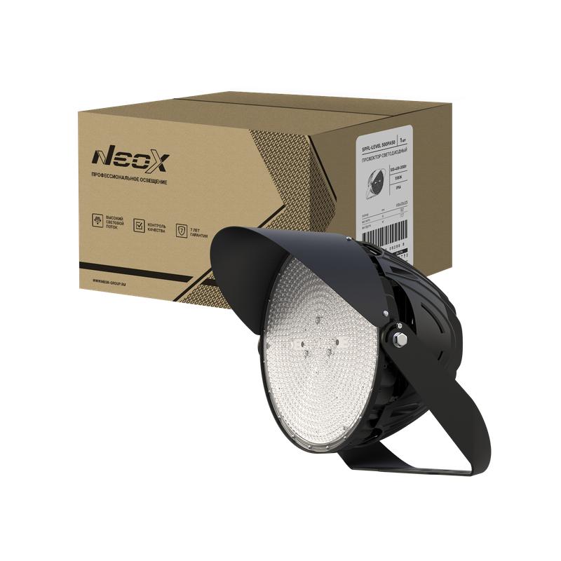 Прожектор светодиодный SPFL-LEVEL 500PA50 500/400/300Вт IP66 160лм/Вт 100-277В 45град. 7 лет черн. NEOX 4690612062891