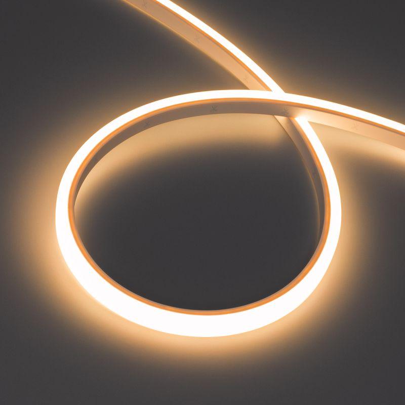 Лента светодиодная WAVE-TOP-PU-A144-10x10mm 24В Warm 2700К 5Вт/м IP68 wire x2 вывод боков. герметичная (уп.5м) Arlight 052433