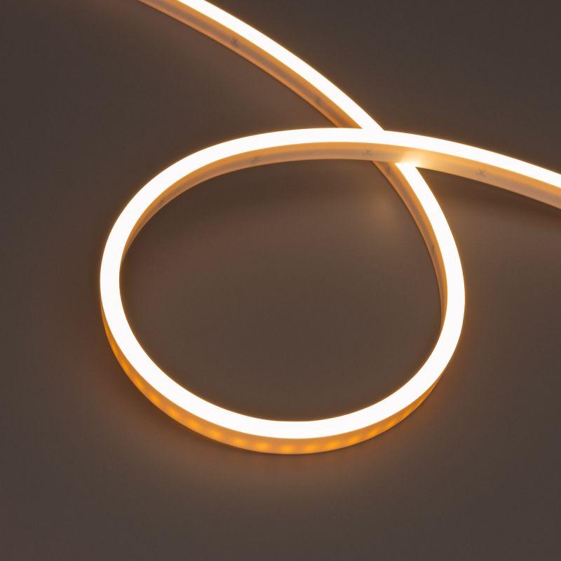 Лента светодиодная WAVE-SIDE-PU-A120-06x12mm 24В Warm 2700К 8Вт/м IP68 wire x1 вывод боков. герметичная (уп.3м) Arlight 052591