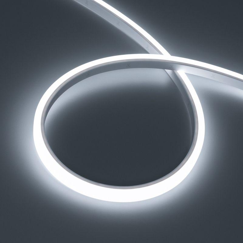 Лента светодиодная WAVE-TOP-PU-A144-10x10mm 24В White 5700К 5Вт/м IP68 wire x1 вывод боков. герметичная (уп.3м) Arlight 052595