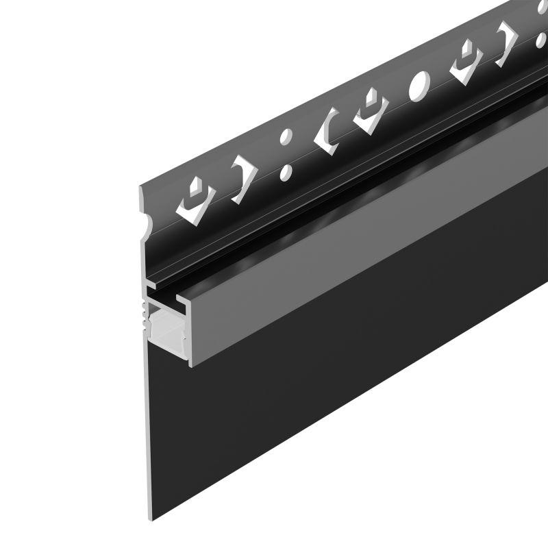Профиль ARH-PLINTUS-50-FANTOM-3000 BLACK L3000 алюм. Arlight 052699
