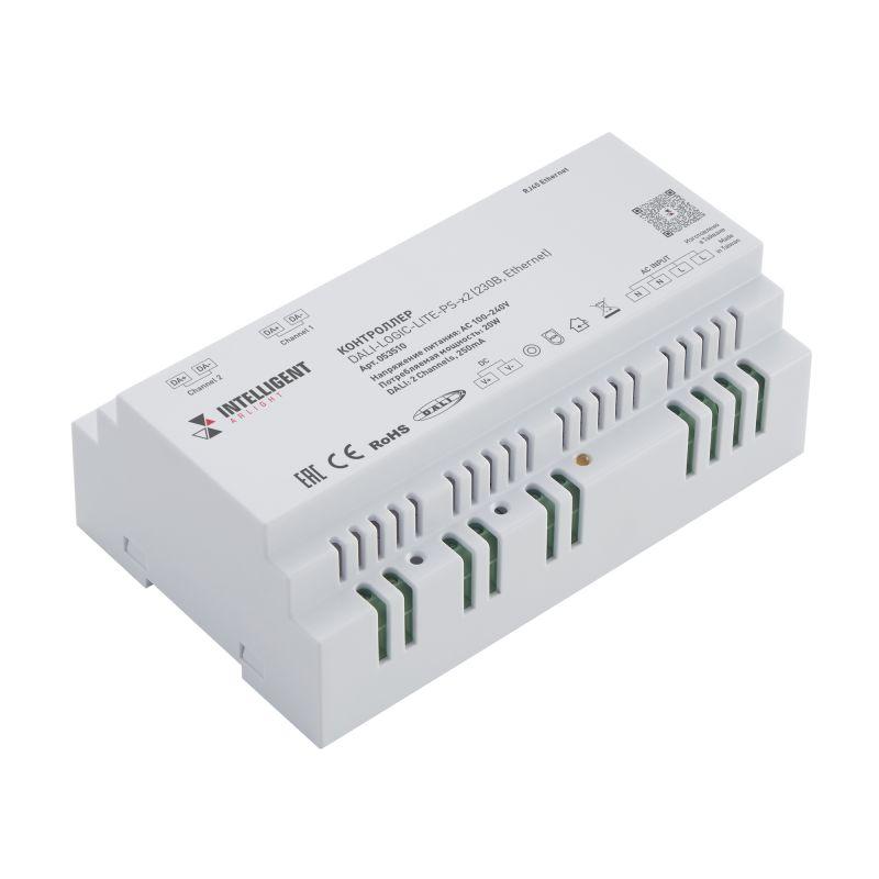 Контроллер DALI-LOGIC-LITE-PS-x2 230В Ethernet IP20 пластик INTELLIGENT ARLIGHT 053510