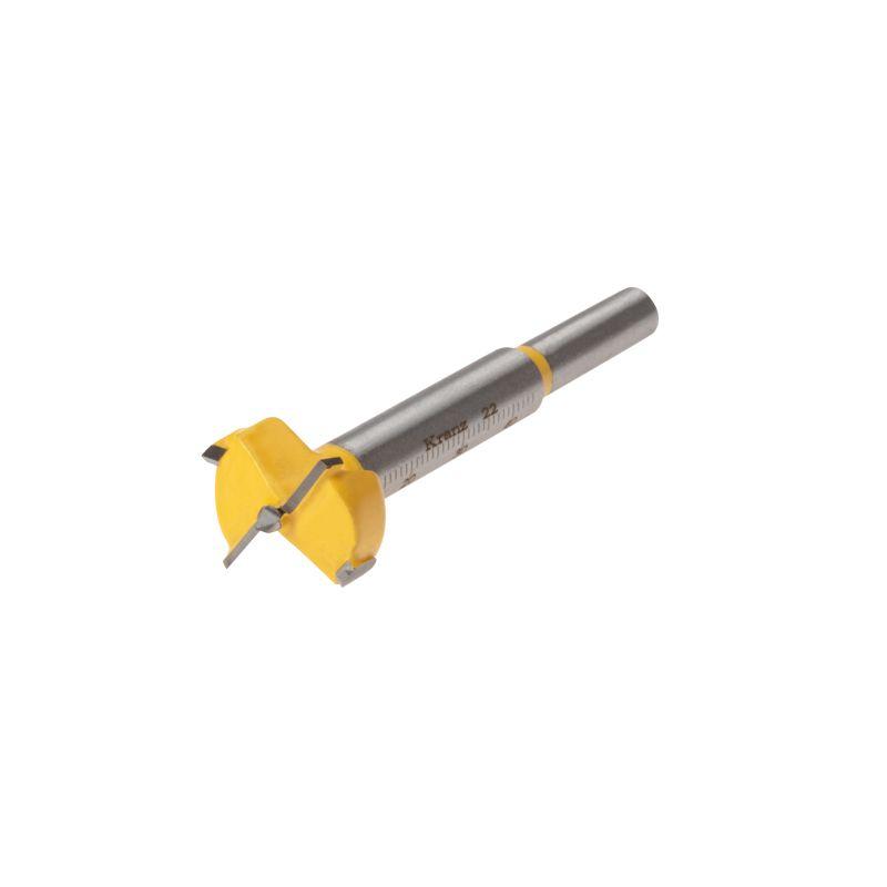 Сверло Форстнера по дереву 22мм цилиндрический хвостовик Kranz KR-91-0788