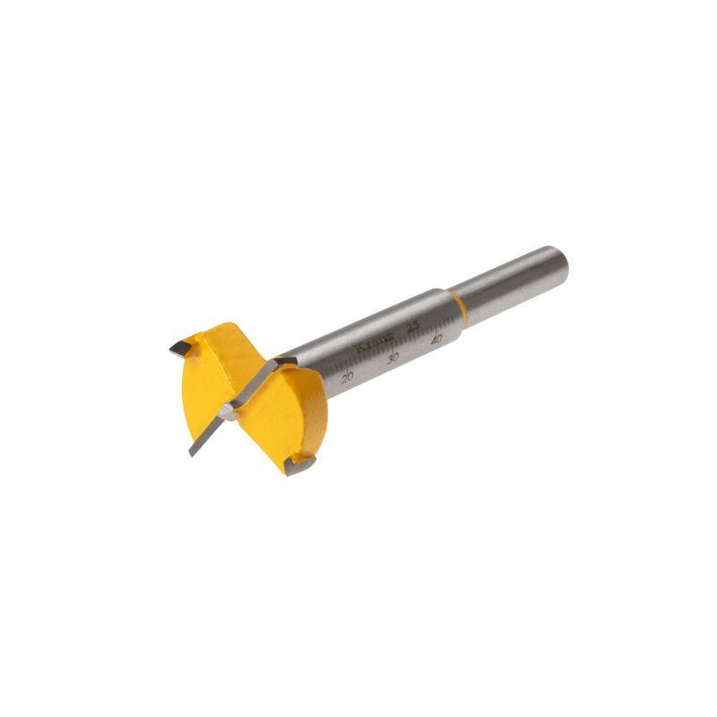 Сверло Форстнера по дереву 25мм цилиндрический хвостовик Kranz KR-91-0789