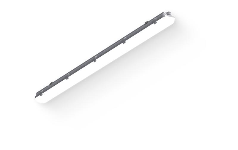 Светильник светодиодный SLIM-A 32 1262х124х85 CRI80 5000К milky IP65 II сер. с БАП на 3ч LUXDATOR CSVT ЦБ-00010708