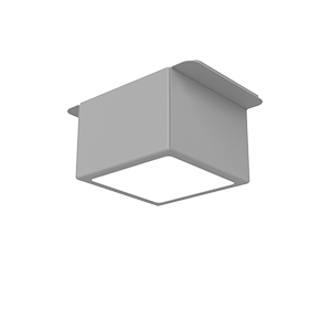 Светильник светодиодный DL-Grill 10Вт 3000К 60х60х60мм CRI90 для потолка Грильято 75х75мм с шир. ламели 15мм диммер DALI RAL7024 сер. муар VARTON V1-R0-O0807-10D01-4001030