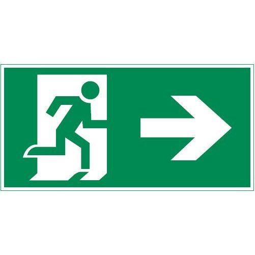 Знак Vault "Выход вправо" 200х400мм VARTON V4-EM-00.2040.ADV-0022