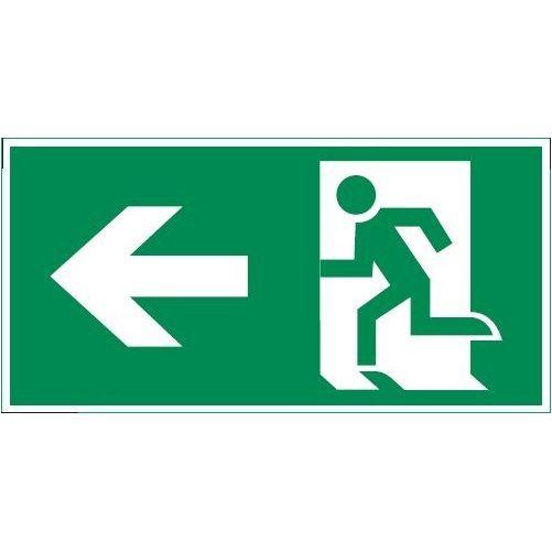 Знак Vault SST "Выход влево" 200х400мм VARTON V4-EM-00.2040.ADV-0019