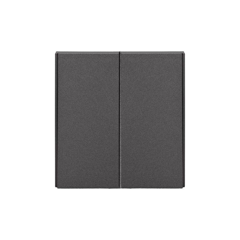 Переключатель проходной 2-кл. СП STRONG 10А графит Kranz KR-78-0709-6