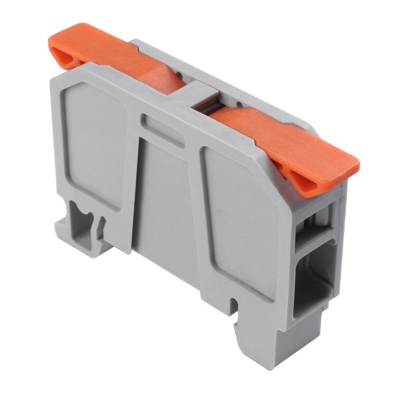 Клемма проходная СМК 222-2521D 1п на DIN-рейку 6-25кв.мм сер. (уп.30шт) Rexant 07-5292