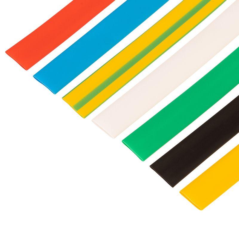 Набор трубок термоусадочных №16 ТУТ нг 8/4 7 цветов (уп.21шт по 10см) Rexant 29-0116