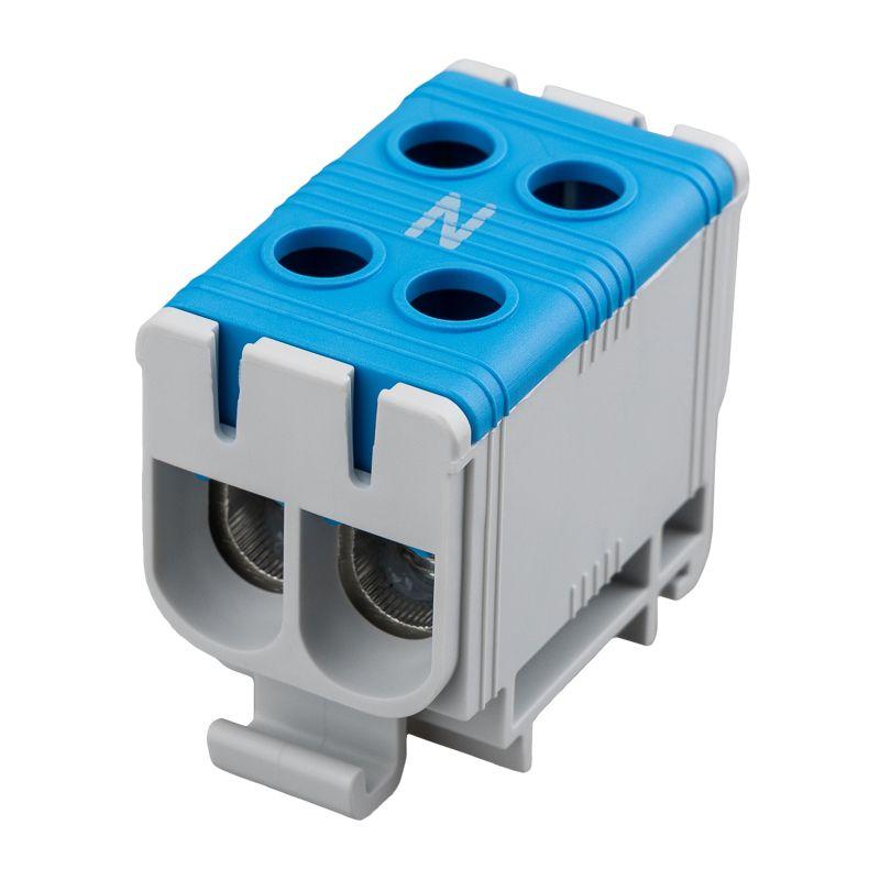 Клемма вводная силовая распределительная КВС 6-50кв.мм 2-рядная син. Rexant 11-2113