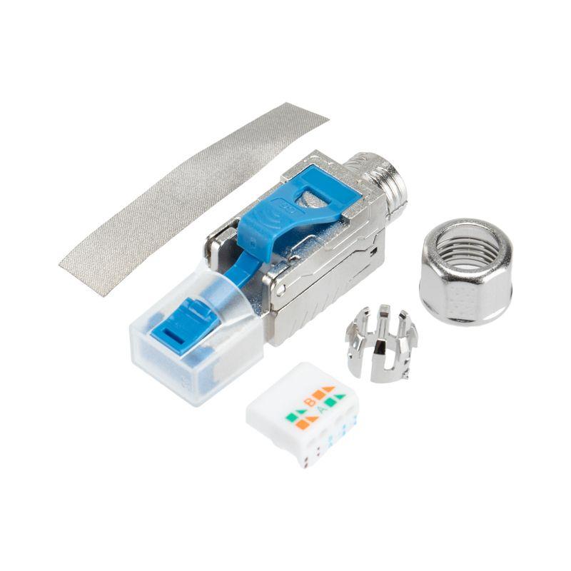 Разъем RJ45(8P8C) полевой заделки под витую пару FTP кат.6 50микродюйм PRO Rexant 02-0381