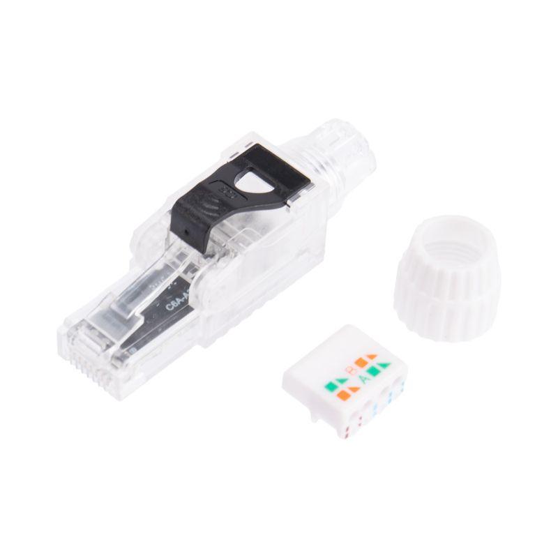 Разъем RJ45(8P8C) полевой заделки под витую пару UTP кат.6 50микродюйм PRO Rexant 02-0281