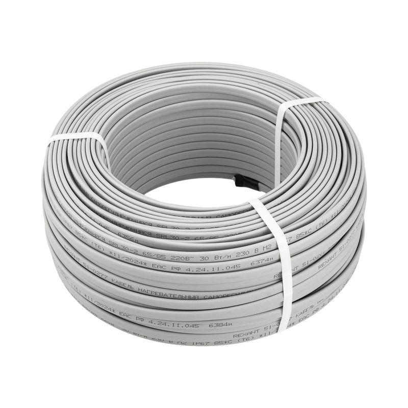 Кабель греющий саморег. SRL30-2 неэкранир. 30Вт/м 0.9кв.мм/55м (уп.100м) Rexant 51-0185